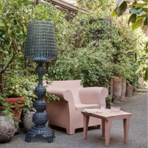 Kabuki Art Glass Floor Lamp