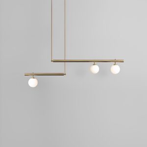 Triple Glass Ball Pendant Lamp